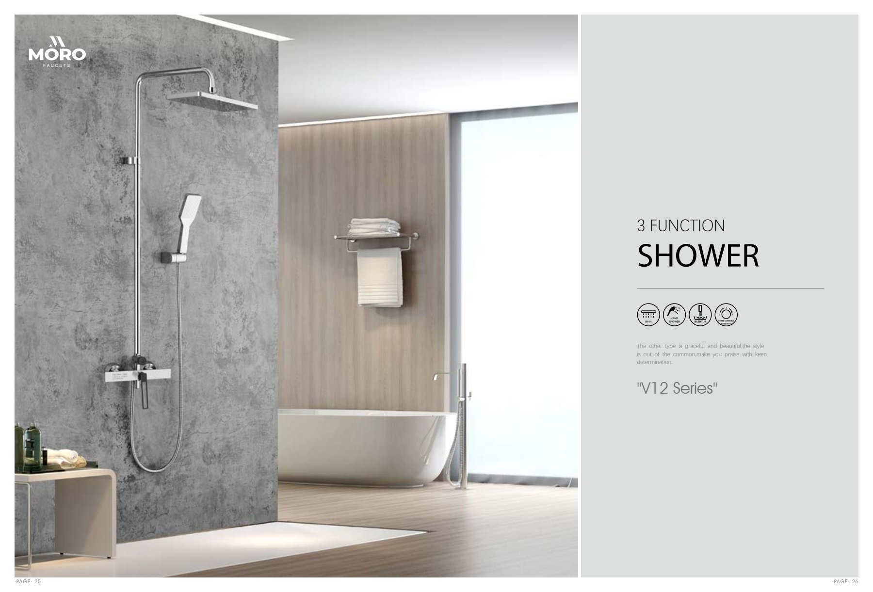 MORO V12 Shower Series